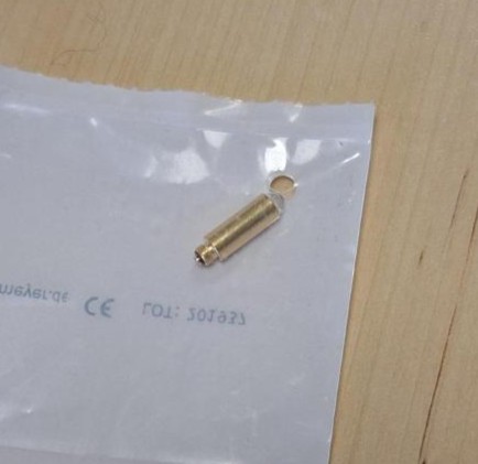 Heine lampeholder med spatel.